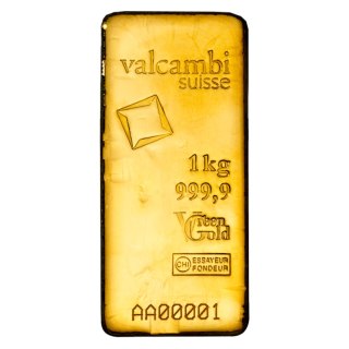 1 Kilogram Złota Sztabka | Valcambi | Green Gold