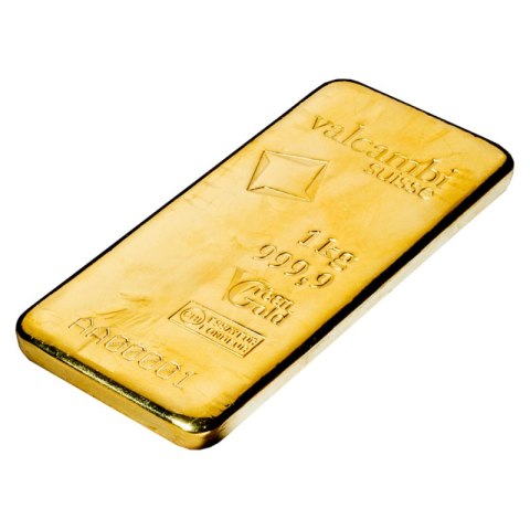1 kg złota sztabka Valcambi Green Gold – inwestycyjna sztabka próby 999,9