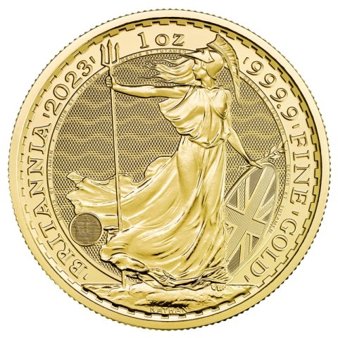 1 oz złota moneta Britannia 2023 z wizerunkiem Elżbiety II