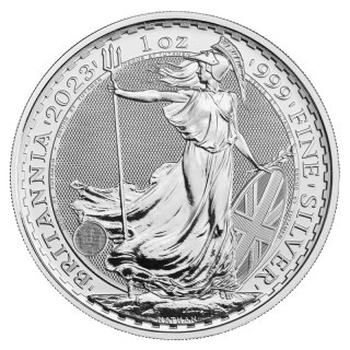 1 Uncja Britannia Karol III Srebrna Moneta | 2023