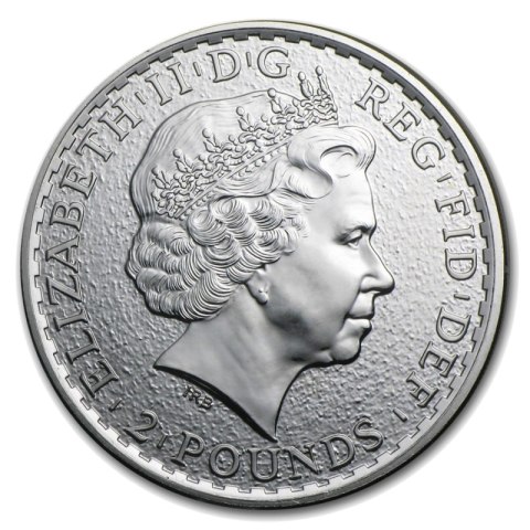 1 oz Britannia srebrna moneta bulionowa mieszane roczniki The Royal Mint