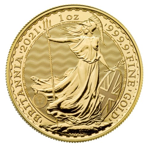 1 oz Britannia 2021 – złota moneta bulionowa w kapslu