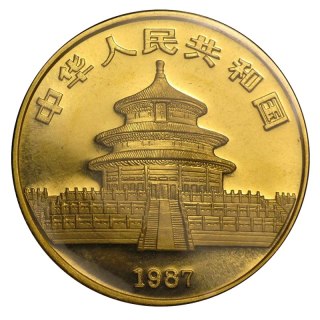 1 Uncja Chińska Panda Złota Moneta | 1987