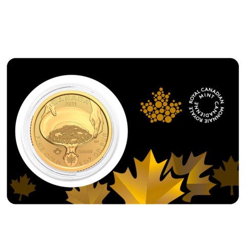 1 oz Klondike Gold Rush 2021 – złota moneta próby .99999 w kapslu ochronnym