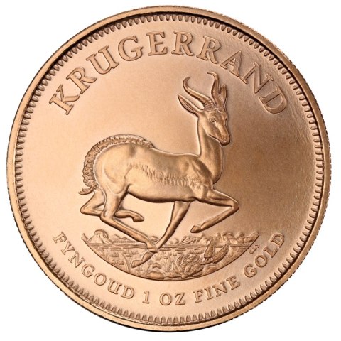 Złota moneta Krugerrand 1 oz – awers z wizerunkiem Paula Krugera