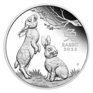 1 Uncja Lunar III Królik Srebrna Moneta | 2023