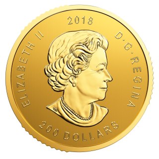 1 Uncja Zew Natury Złoty Orzeł .99999 Złota Moneta | 2018