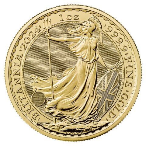 1 oz Britannia 2024 złota moneta z wizerunkiem króla Karola III w kapslu ochronnym – GoldInvest24