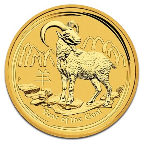 1 oz złota moneta Lunar II Rok Kozy 2015