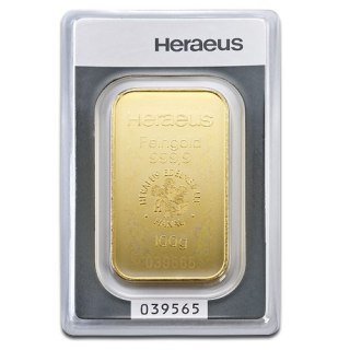 100g Złota Sztabka Bita | Heraeus