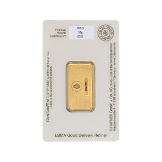 10g Złota Sztabka | C.Hafner