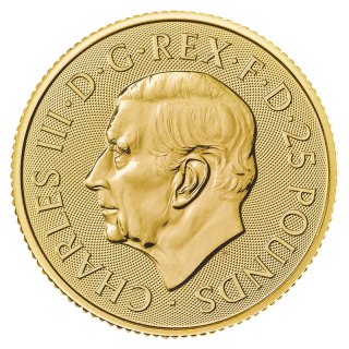 1/4 oz Britannia Karol III Złota Moneta | 2024