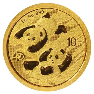 1g Chińska Panda Złota Moneta | 2022
