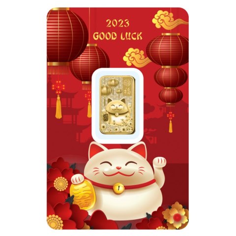 5g Złota Sztabka Good Luck in the Lunar New Year | PAMP