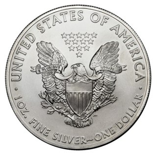 1 Uncja Amerykański Orzeł Srebrna Moneta | Mieszane Roczniki