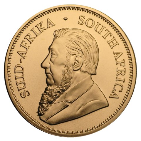 1 oz Krugerrand 2021 złota moneta – awers z portretem Paula Krugera