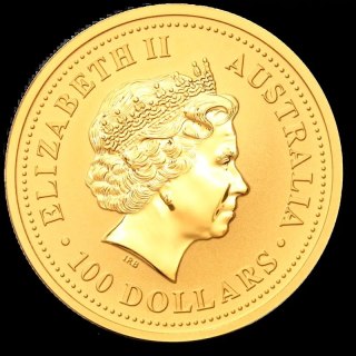 1 Uncja Lunar I Małpa Złota Moneta | 2004