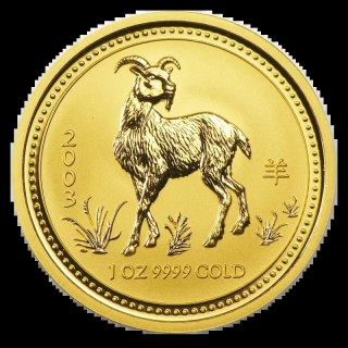 1 Uncja Lunar I Rok Kozy Złota Moneta | 2003