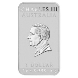 1 Uncja Smok Prostokątna Srebrna Moneta | 2024