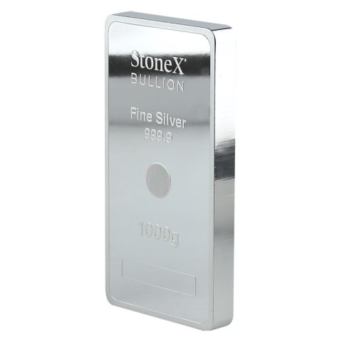1 kg Srebrna Moneta Sztabka | StoneX | Uszkodzona