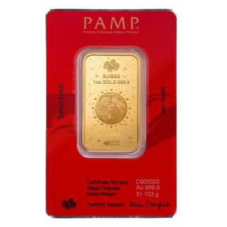 1 oz Legendarne Księżyce Biały Wąż Złoty Sztabka | PAMP | 2025