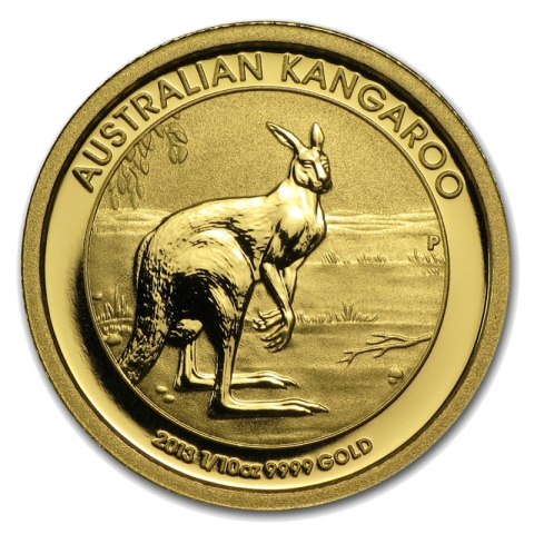 1/10 oz Australijski Kangur złota moneta – mieszane roczniki w kapslu ochronnym