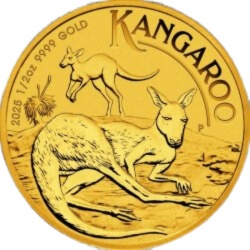1/2 oz Australijski Kangur Złota Moneta | 2025