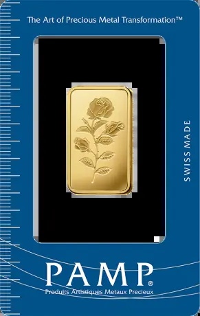 1/2 oz Złota Sztabka Róża | PAMP