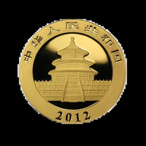 1/4 oz Chińska Panda złota moneta – rewers z wizerunkiem pandy