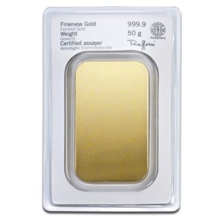 50g Złota Sztabka Heraeus