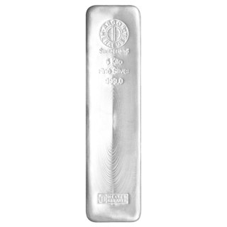 5kg Srebrna Sztabka | Argor-Heraeus