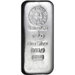 1 Kilogram Srebrna Sztabka | Argor-Heraeus