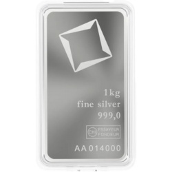 1 kg Srebrna Sztabka | Valcambi | Bita
