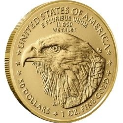 Złota moneta American Eagle 1 oz 2026 – detal projektu United States Mint