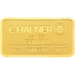 1/2 oz złota sztabka C.Hafner w blisterze z certyfikatem