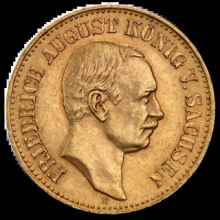 20 Mark King of Saxony Friedrich August III Gold Coin | 1904-1918