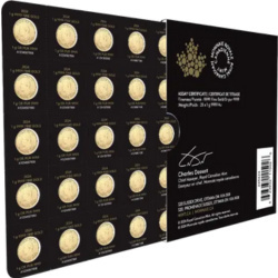 25 × 1g MapleGram Liść Klonowy złote monety 2024 w blistrze ochronnym