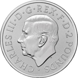 5 oz Brytyjski Lew Srebrna Moneta | 2025