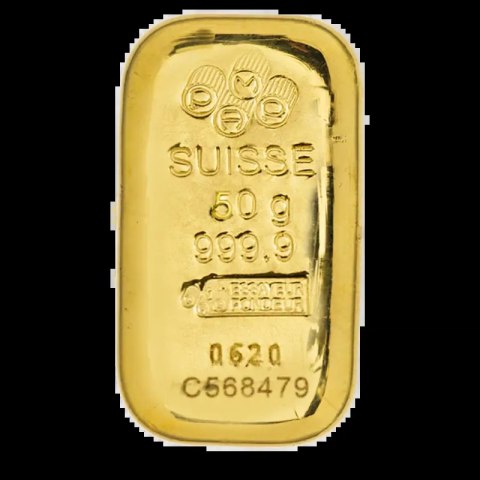 Złota sztabka 50g PAMP Suisse – CertiPack z certyfikatem