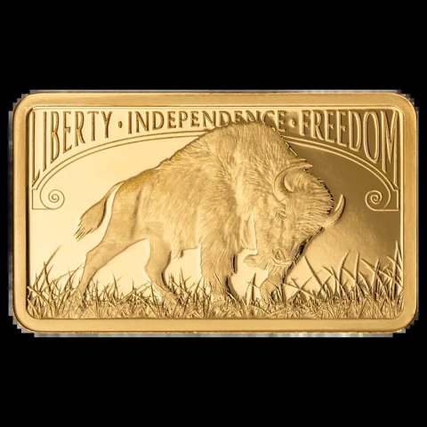 Złota sztabka 5g PAMP Fortuna i American Buffalo – limitowana edycja w opakowaniu CertiPack, złoto próby 999,9