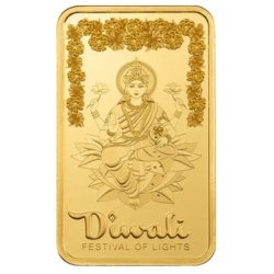 5g Złota Sztabka PAMP Diwali Lakshmi & Rangoli w certyfikowanym blistrze
