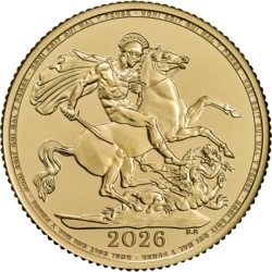 Suweren Karol III 2026 – złota moneta 7,32 g Royal Mint
