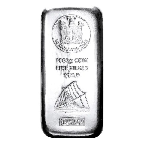 1 kg Fiji Silver Coin Bar | Argor-Heraeus