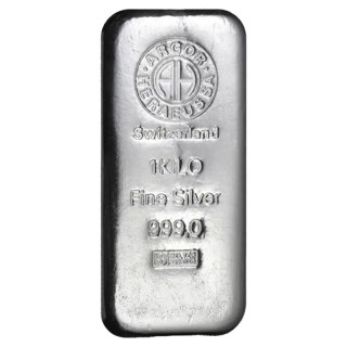 1 kg Silver Bar | Argor-Heraeus
