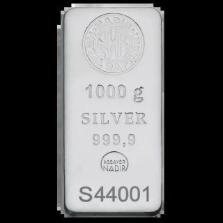 1 kg Silver Bar | Damaged