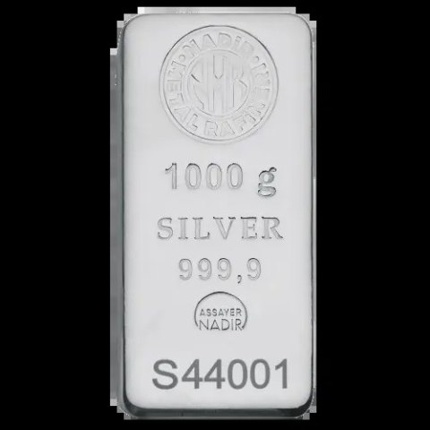 1 kg Silver Bar | Damaged