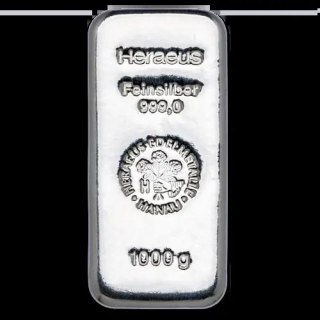 1 kg Silver Bar | Damaged