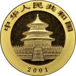 1 oz Chinese Panda Gold Coin | 2001