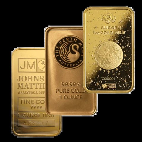 1 oz Various Manufacturers Gold Bar LBMA - Damaged