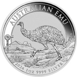 1 oz Emu Perth Mint Srebrna Moneta | 2026